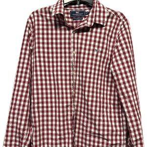 Vineyard Vines Slim Fit Gingham Button-Down Shirt – Men’s medium